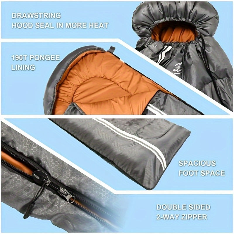 NNETM Lightweight 3-Season Adult Sleeping Bag
